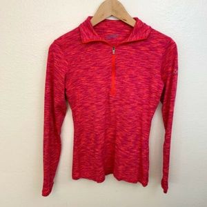 Columbia Space Dye Long Sleeve Quarter Zip Top